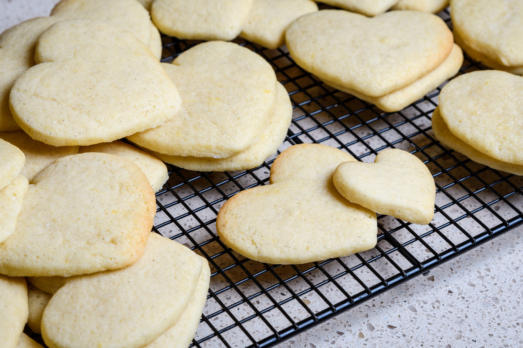Heart sugar cookies